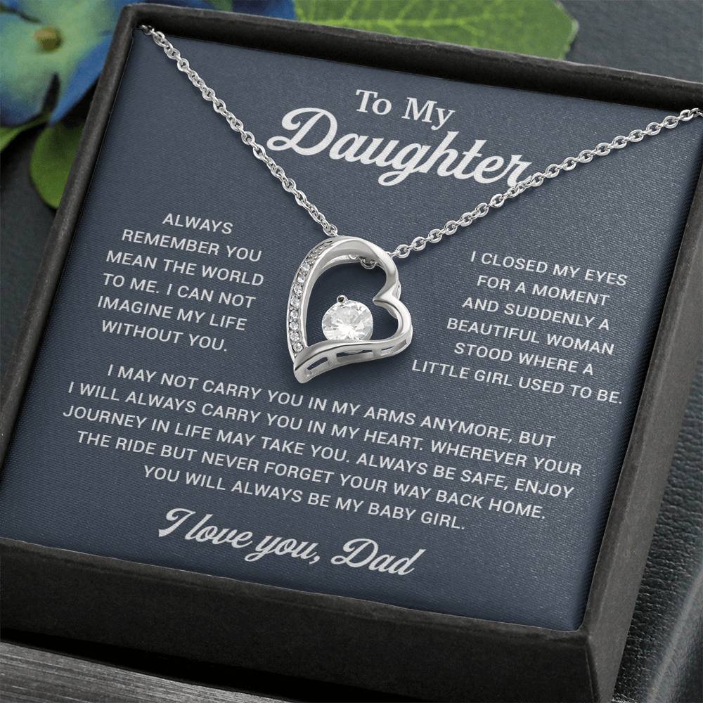 To My Daughter Necklace, Gift for Daughter from Dad, Father Daughter Necklace 2_12