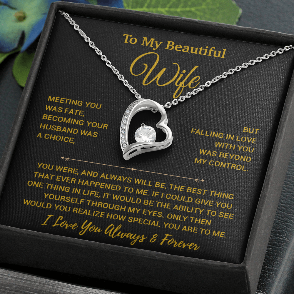 To My Wife Necklace, Vanlentines Gifts For Women, Anniversary Gift For Wife 29_12_Gold