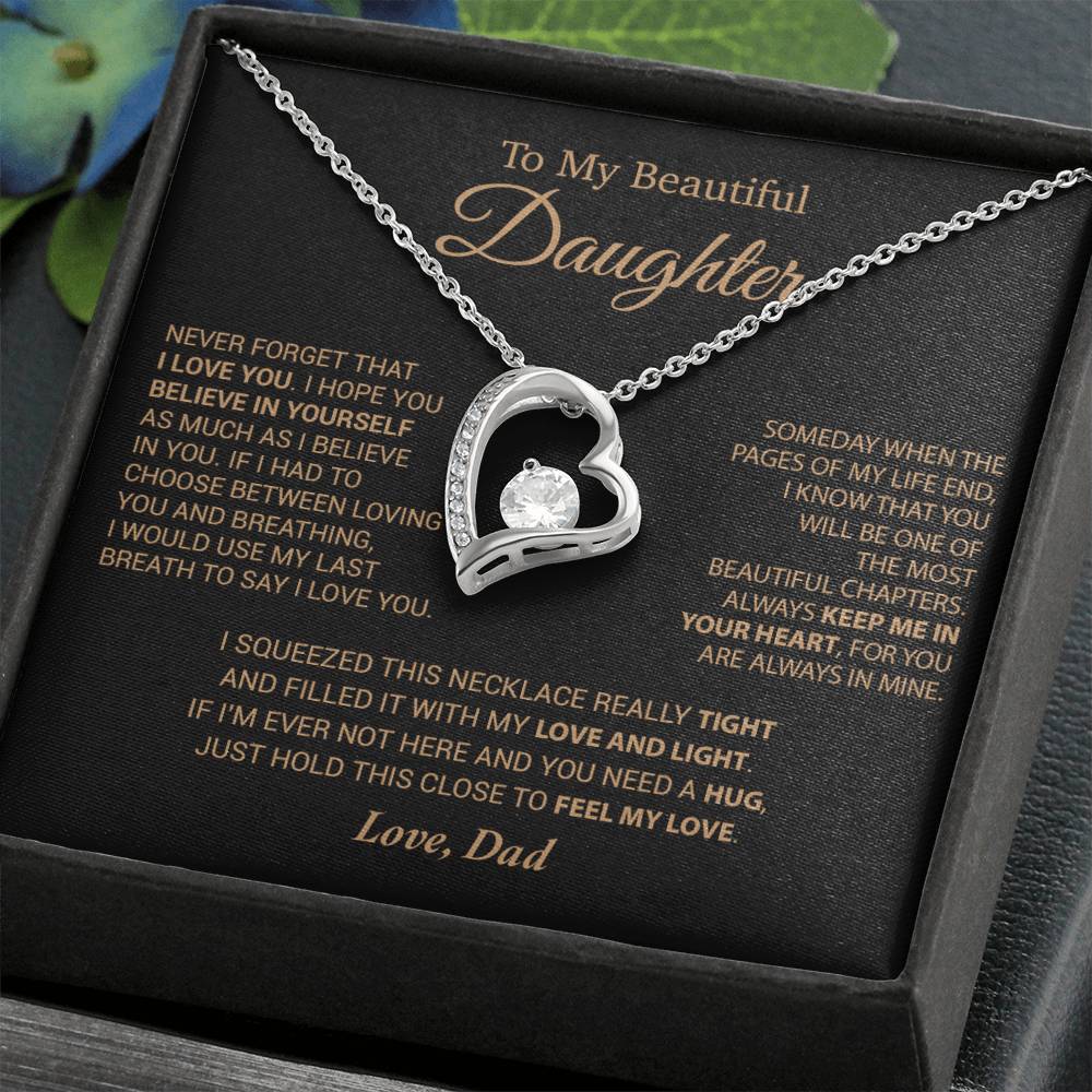 To My Daughter Necklace, Daughter Father Necklace, Daughter Gift From Dad 6_9_Cam