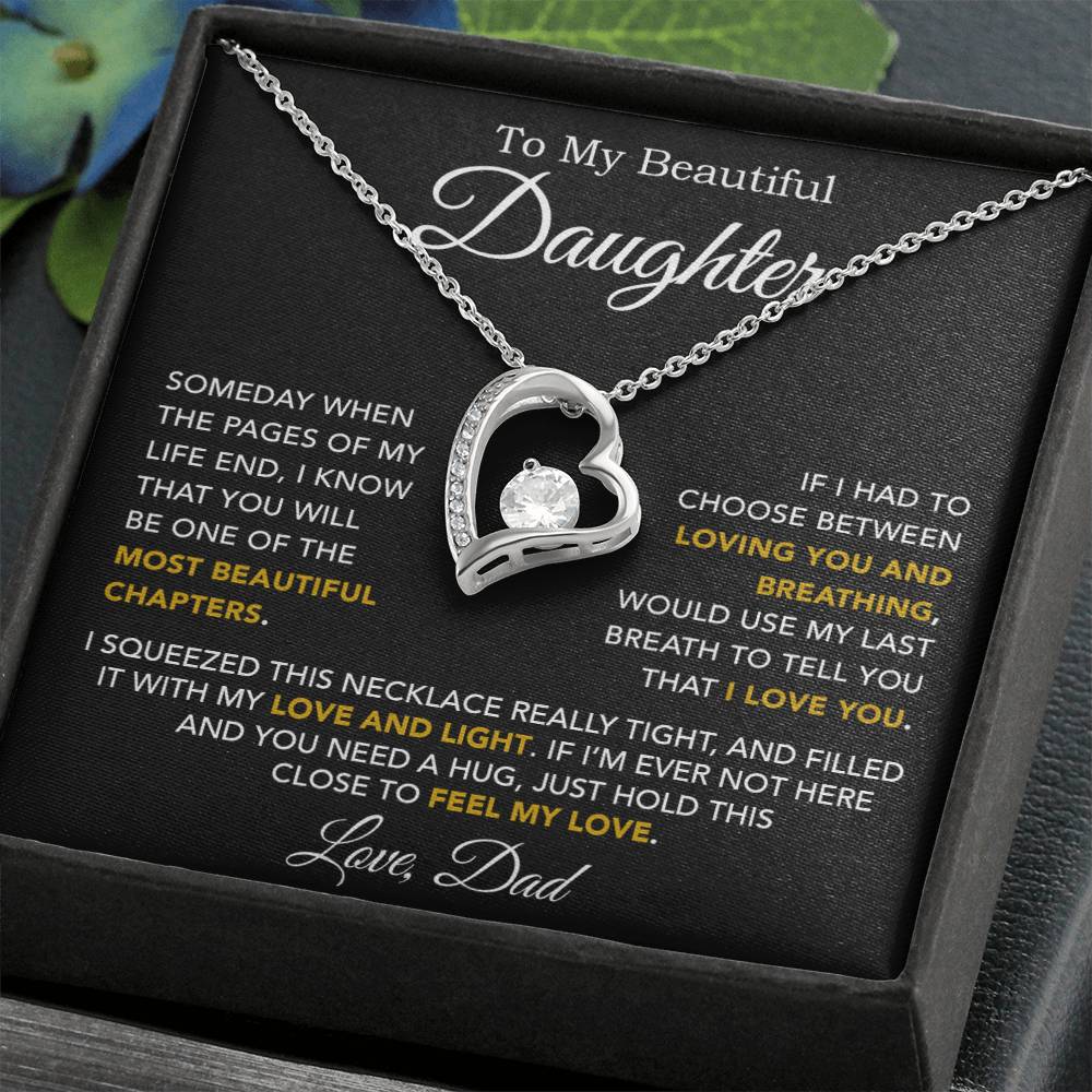 To My Daughter Necklace, Daughter Father Necklace, Daughter Gift From Dad 3_10