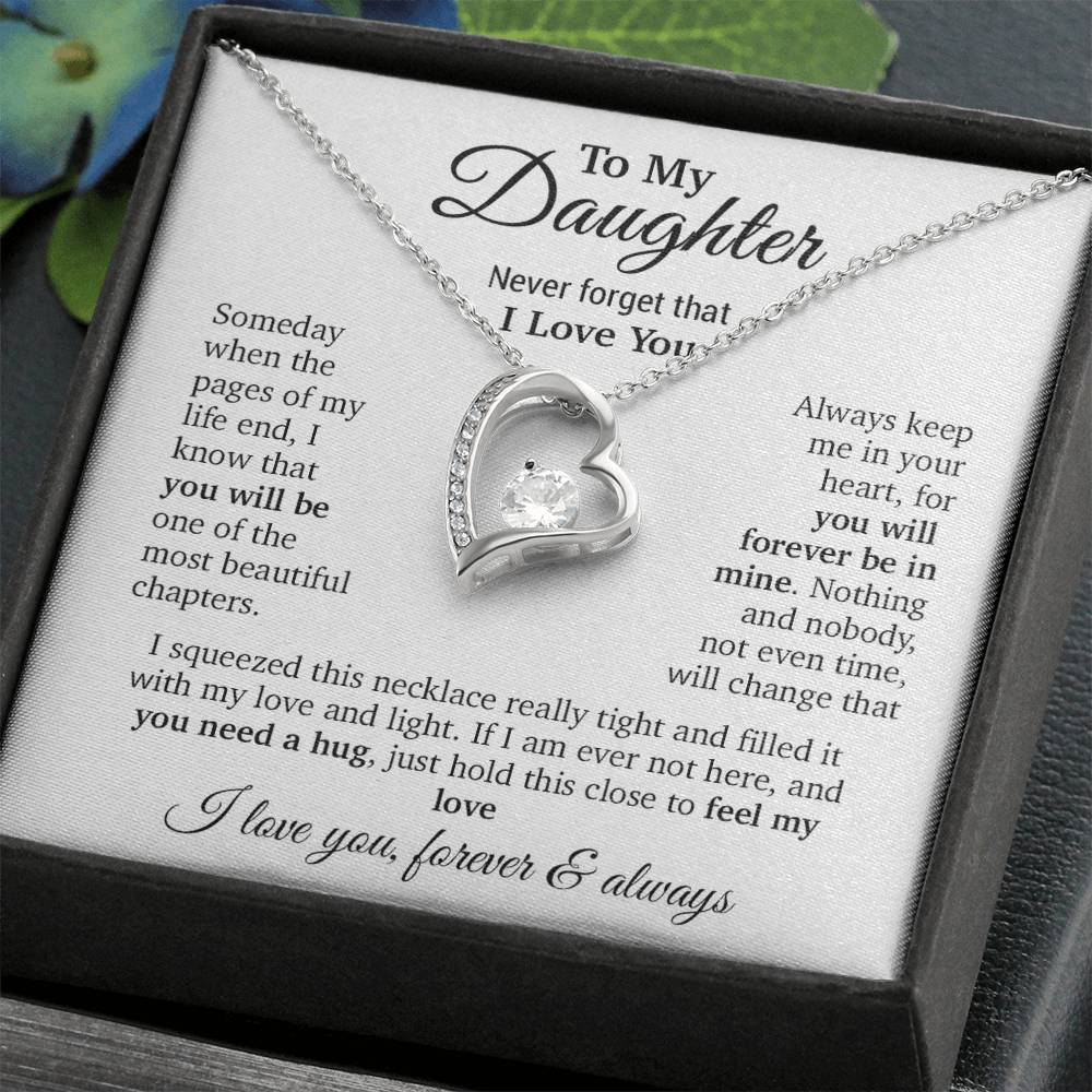 To My Daughter Necklace, Daughter Father Necklace, Daughter Gift From Dad, Mom 9_11