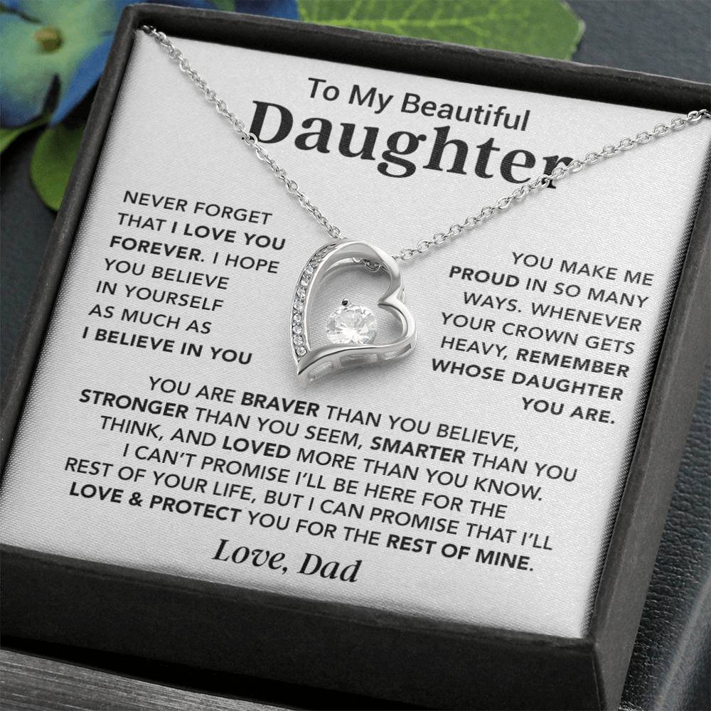 To My Daughter Necklace, Daughter Father Necklace, Daughter Gift From Dad 26_8