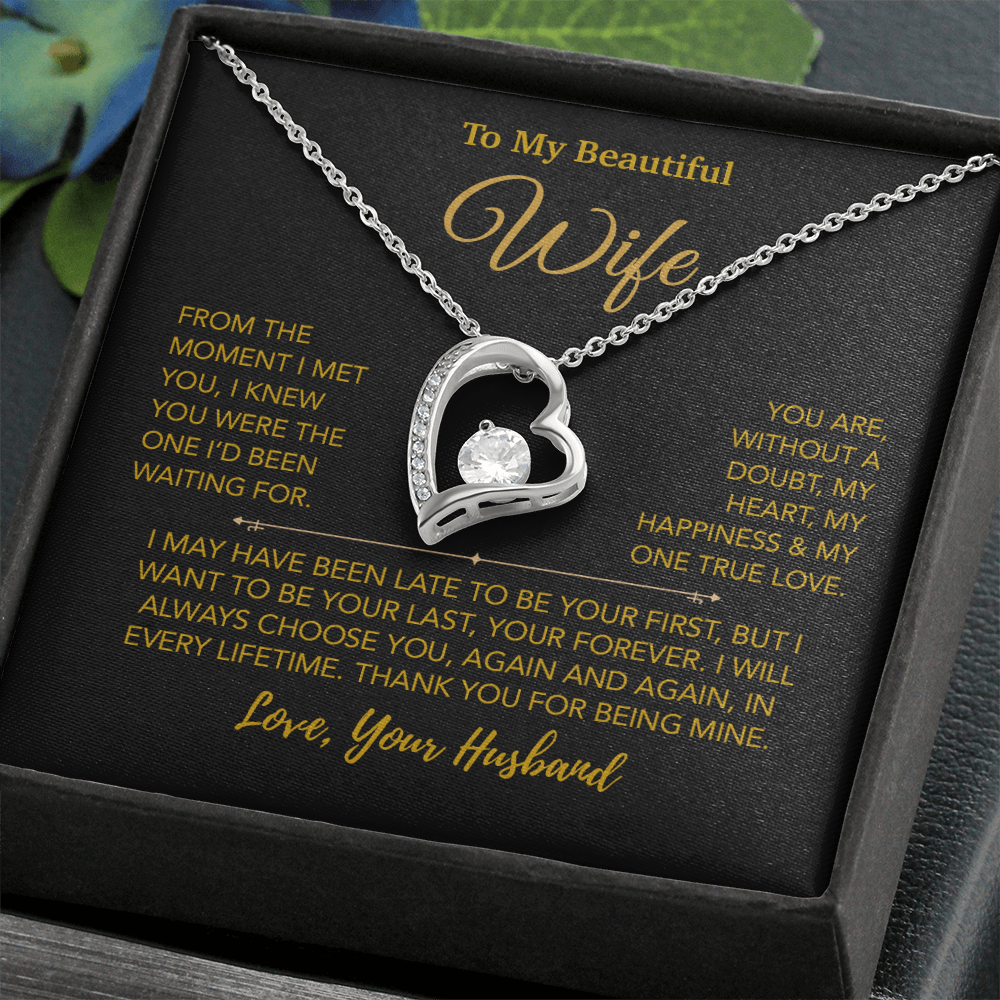 To My Wife Necklace, Christmas Gifts For Women, Anniversary Gift For Wife 27_12_Gold