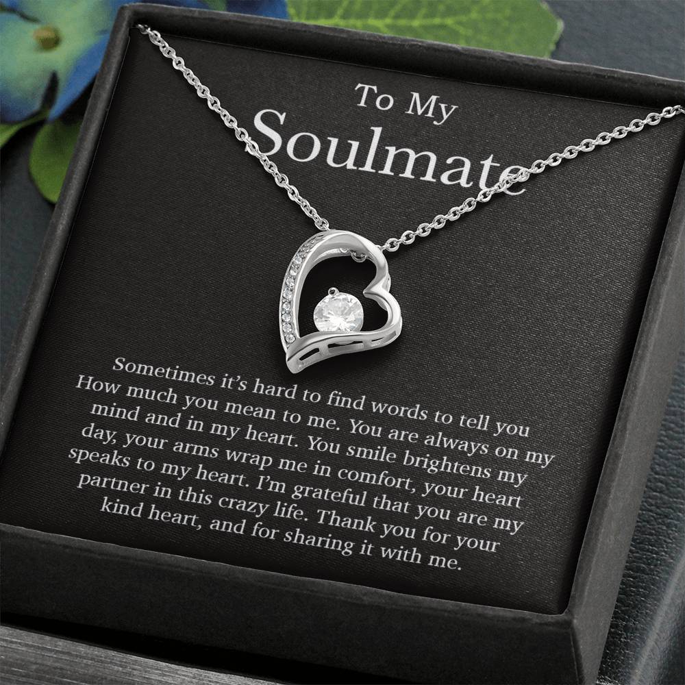 To My Soulmate Necklace, Valentines Day Gift, Soulmate Gifts, Birthday Gifts