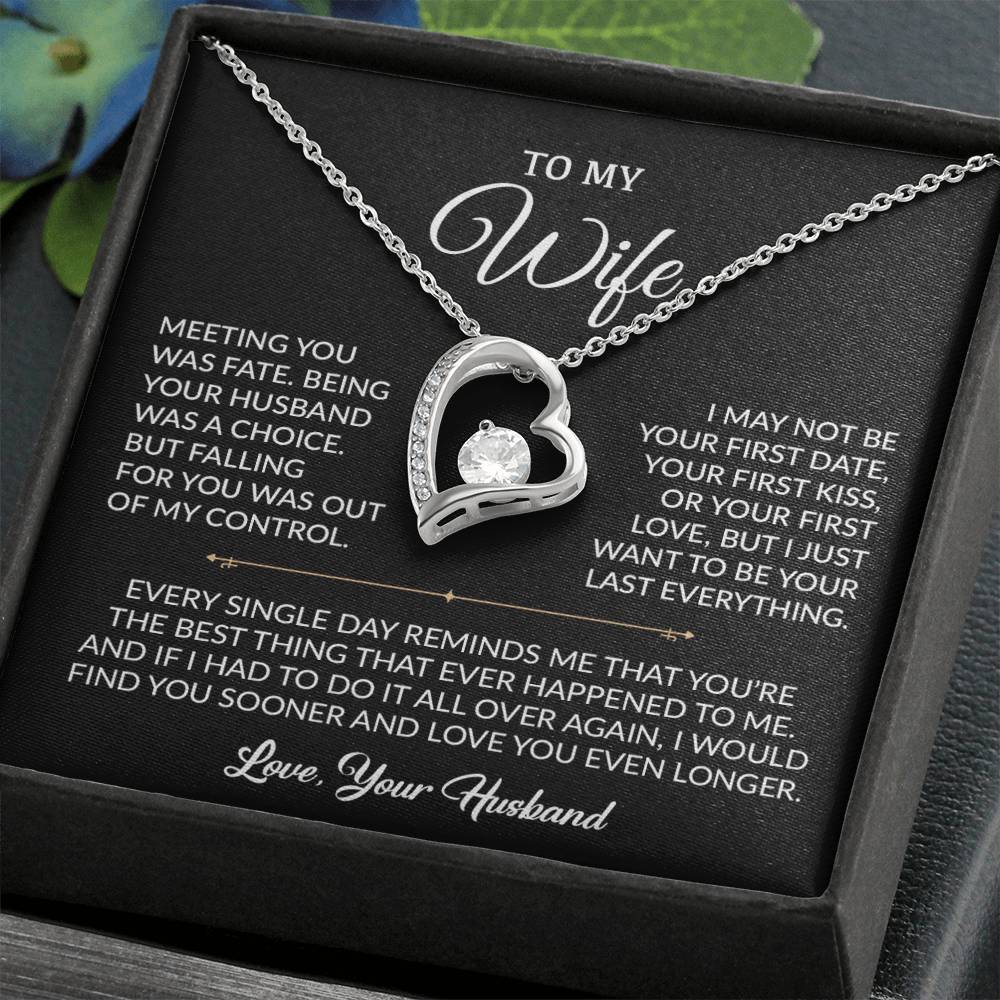 To My Wife Necklace, Gift For Wife, Anniversary Gift For Wife, Necklace For Wife