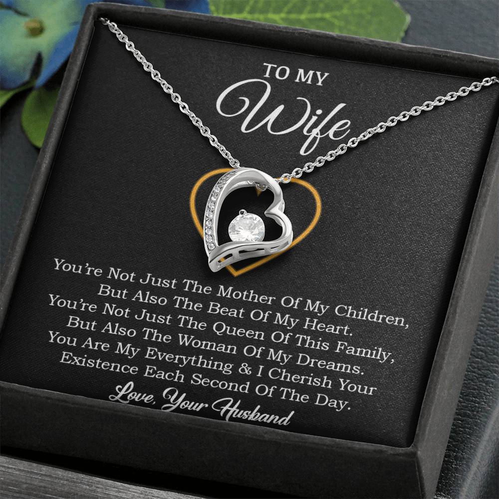 To My Wife Necklace, Gift For Wife, Anniversary Gift For Wife, Necklace For Wife 30_1_Black