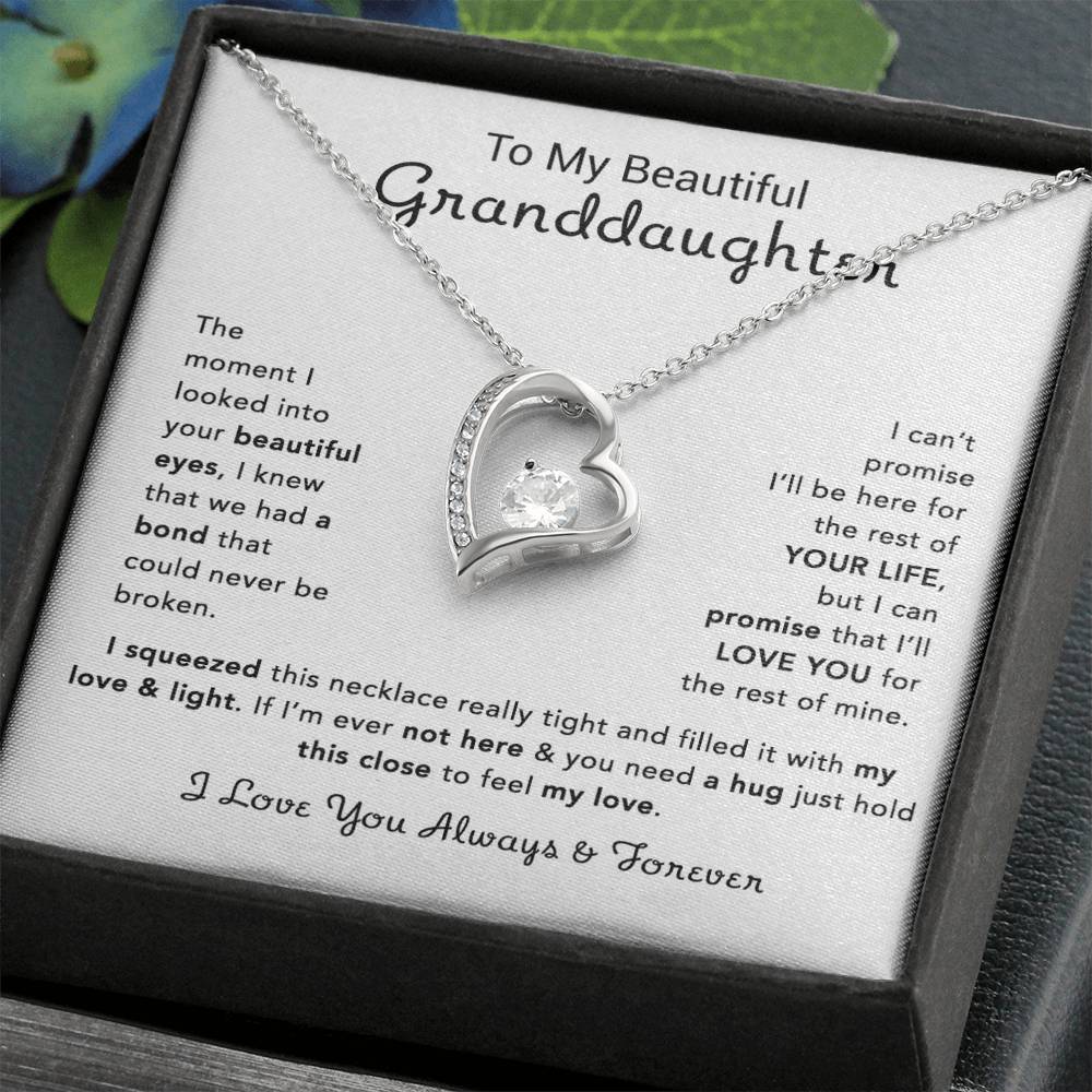 To My Granddaughter Necklace, Birthday Gift For Granddaughter, Birthday Gifts 13_12