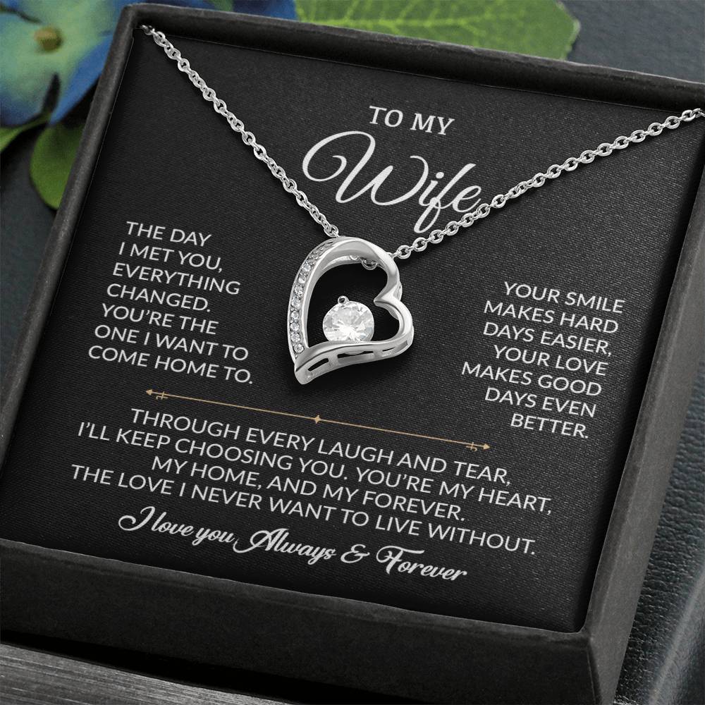 To My Wife Necklace, Gift For Wife, Anniversary Gift For Wife, Necklace For Wife