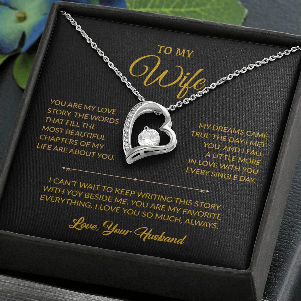 To My Wife Necklace, Gift For Wife, Anniversary Gift For Wife, Necklace For Wife