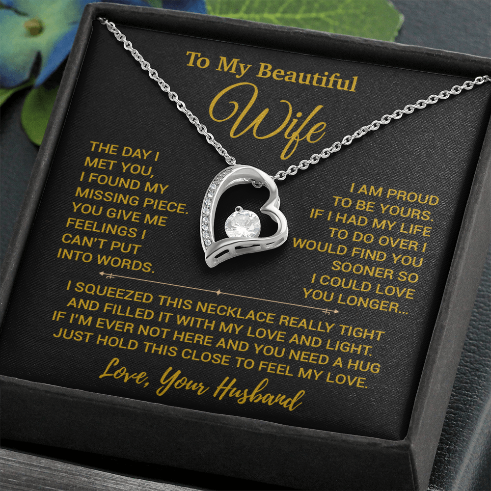 To My Wife Necklace, Christmas Gifts For Women, Anniversary Gift For Wife 14_2_Gold