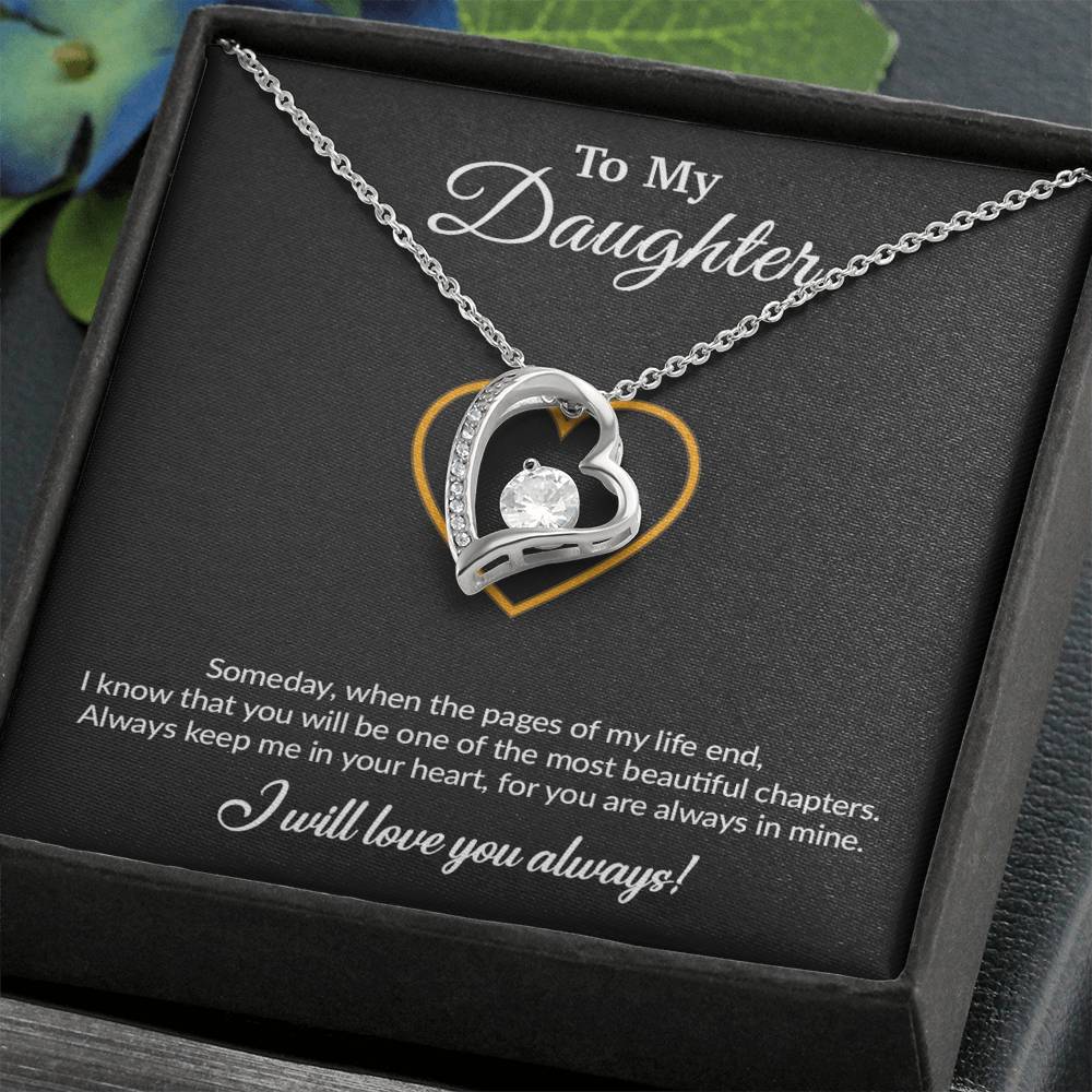 To My Daughter Necklace, Gift for Daughter from Mom, Mother Daughter Necklace