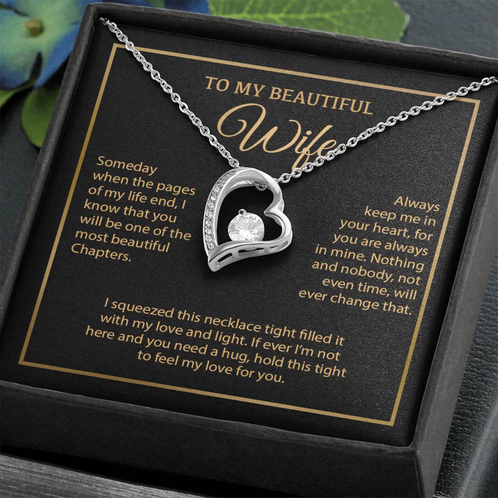 To My Wife Necklace, Vanlentines Gifts For Women, Anniversary Gift For Wife 6_1_Gold