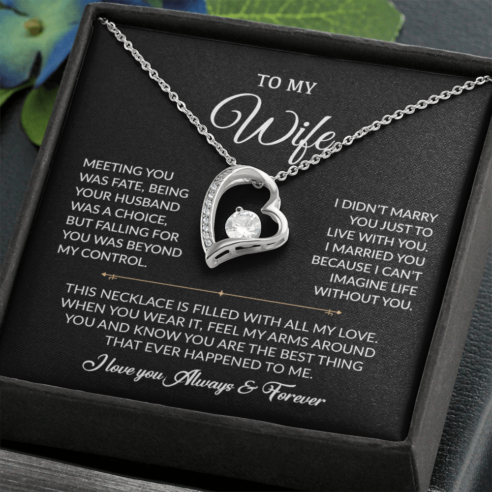 To My Wife Necklace, Gift For Wife, Anniversary Gift For Wife, Necklace For Wife