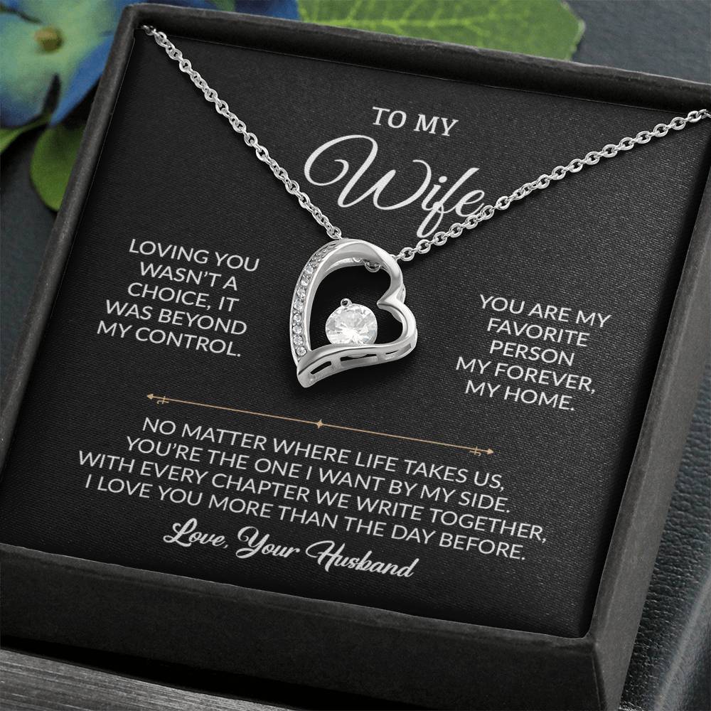 To My Wife Necklace, Gift For Wife, Anniversary Gift For Wife, Necklace For Wife