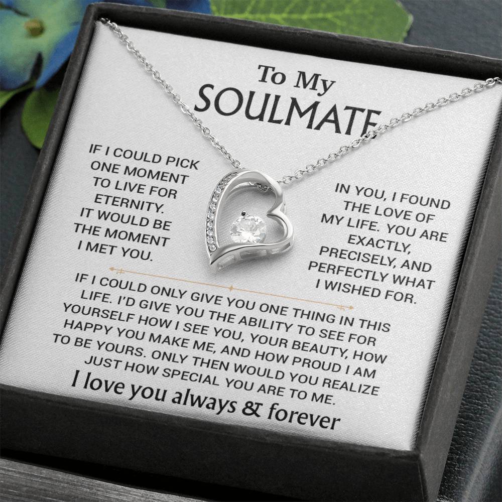 To My Soulmate Necklace, Soulmate Gift, Gift For Girlfriend, Christmas Gift 27_8_WHITE