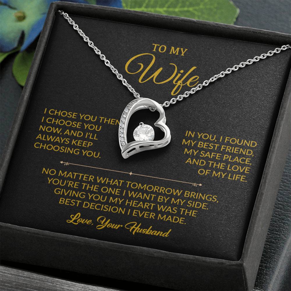 To My Wife Necklace, Gift For Wife, Anniversary Gift For Wife, Necklace For Wife