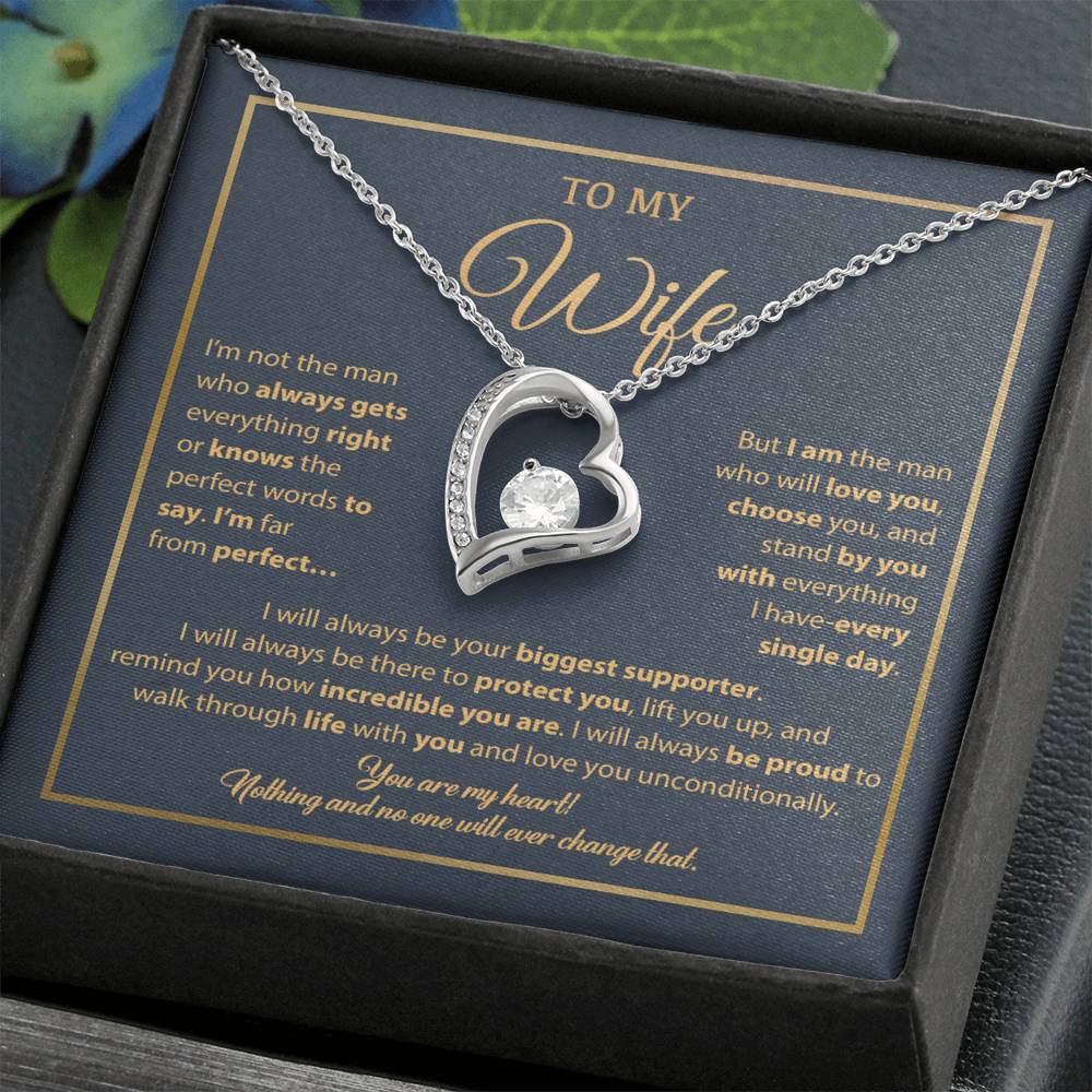 To My Wife Necklace, Gift For Wife, Anniversary Gift For Wife, Necklace For Wife 5_1_Blue