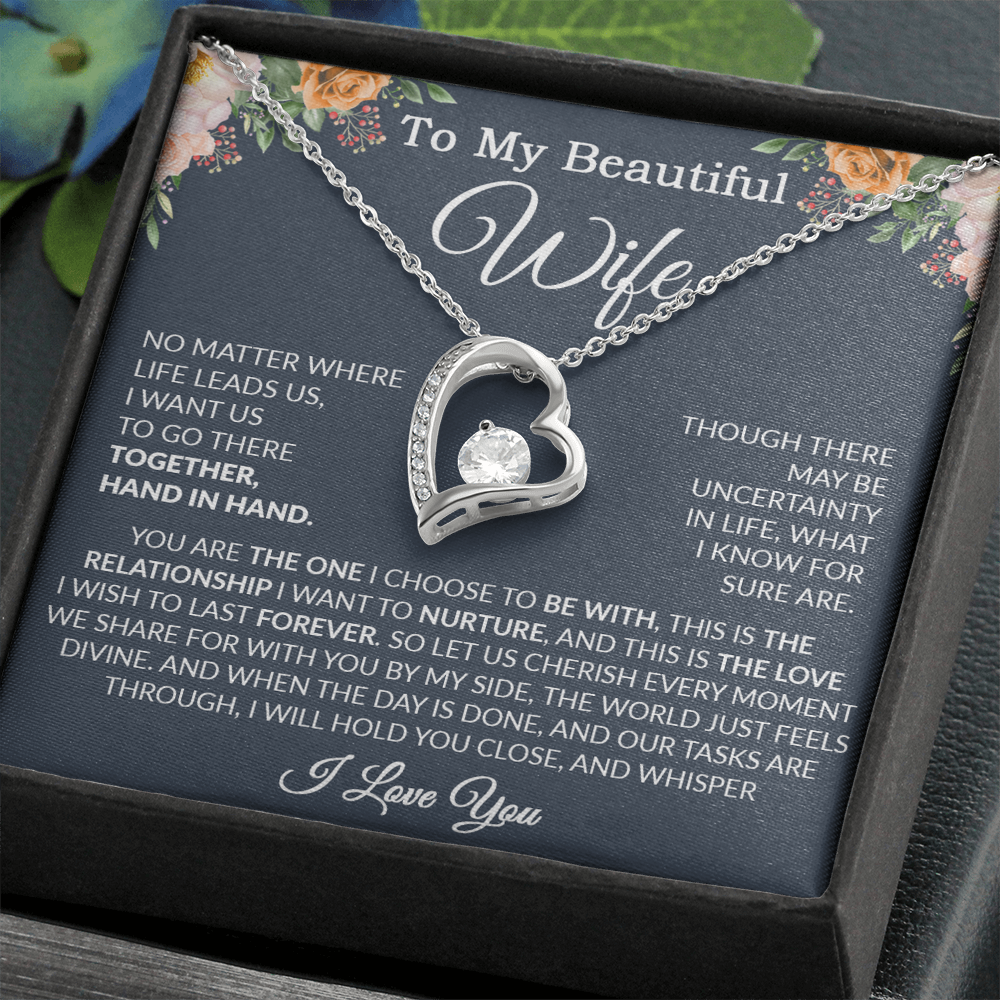 To My Wife Necklace, Wife Gift From Husband, Wife Husband Necklace, Christmas Gift 7_9