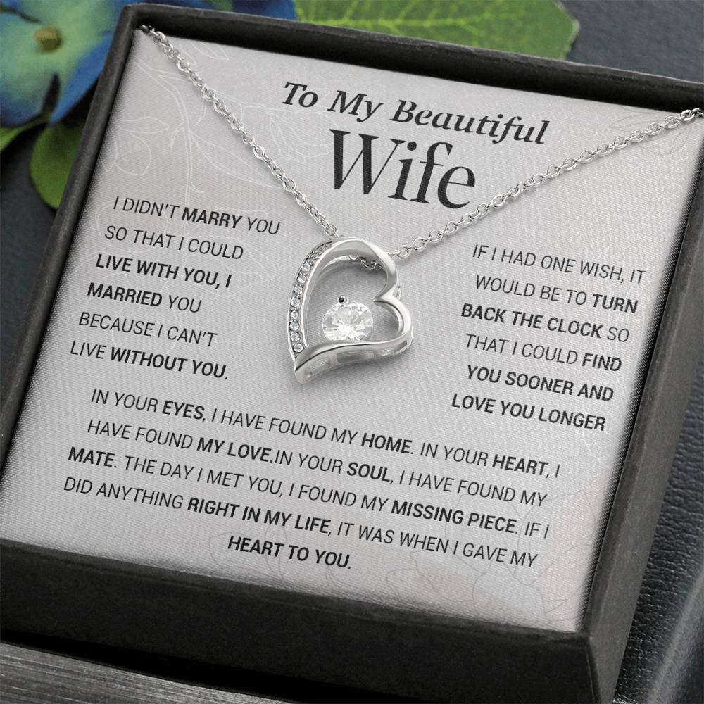 To My Wife Necklace, Gift For Wife, Anniversary Gift For Wife, Christmas Gift 27_11_HoaVan
