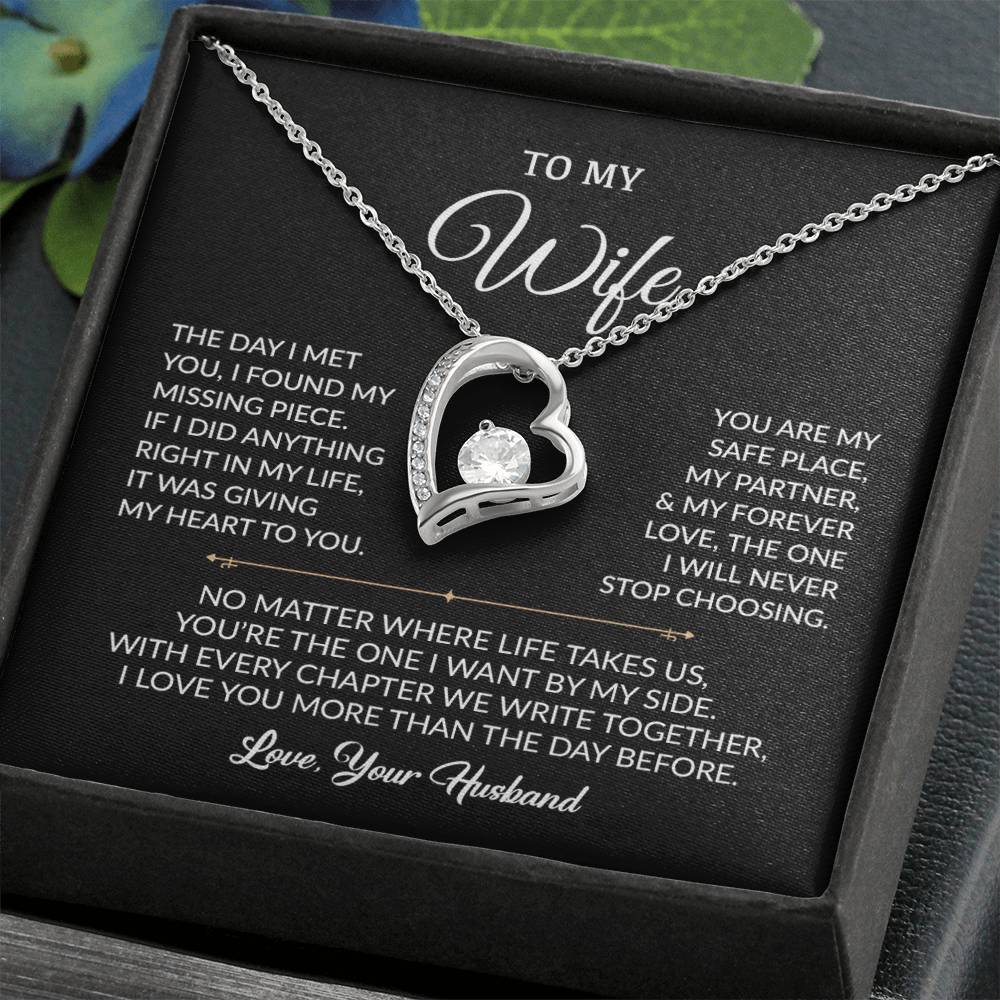 To My Wife Necklace, Gift For Wife, Anniversary Gift For Wife, Necklace For Wife