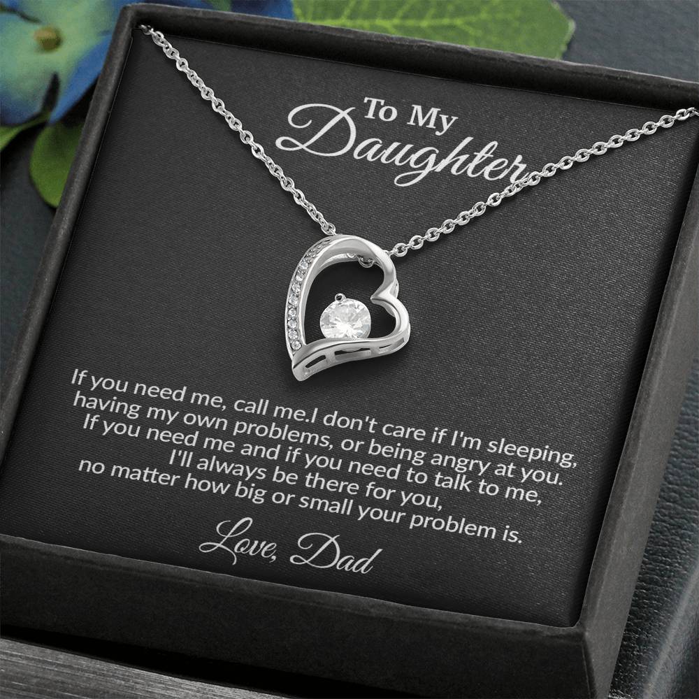 To My Daughter Necklace, Gift for Daughter from Dad, Father Daughter Necklace