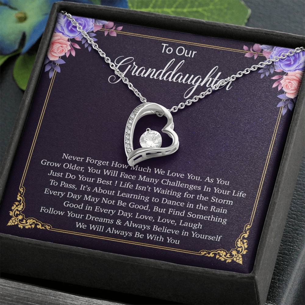 To Our Granddaughter Necklace, Birthday Gift For Granddaughter, Jewelry Gift