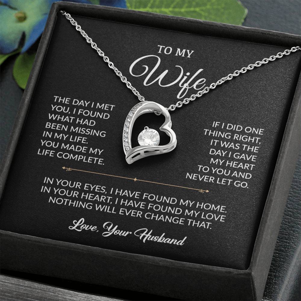 To My Wife Necklace, Gift For Wife, Anniversary Gift For Wife, Necklace For Wife