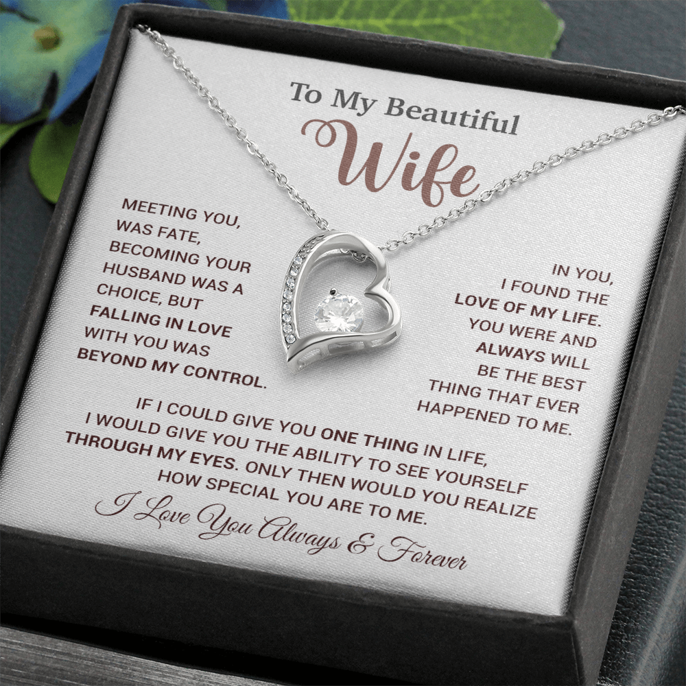 To My Wife Necklace, Wife Gift From Husband, Wife Husband Necklace, Christmas Gift 20_9