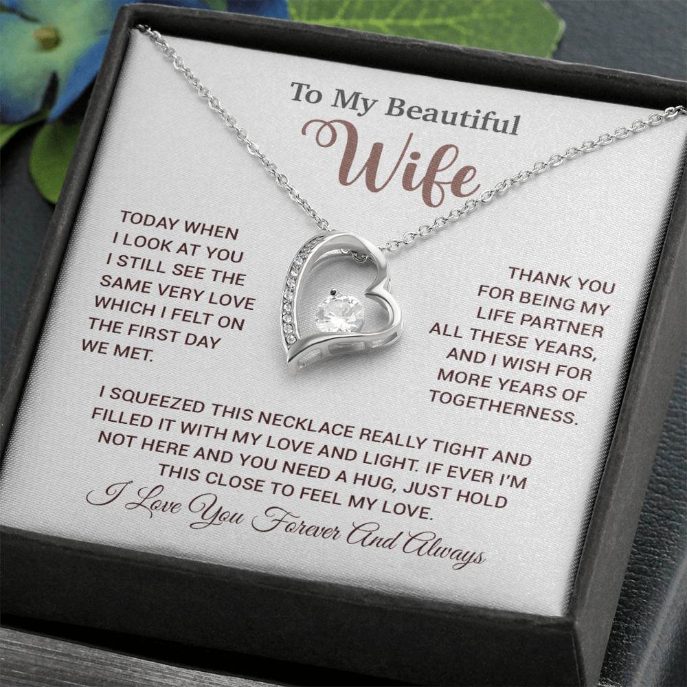 To My Wife Necklace, Wife Gift From Husband, Wife Husband Necklace, Christmas Gift 17_9