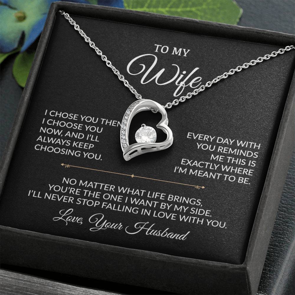 To My Wife Necklace, Gift For Wife, Anniversary Gift For Wife, Necklace For Wife