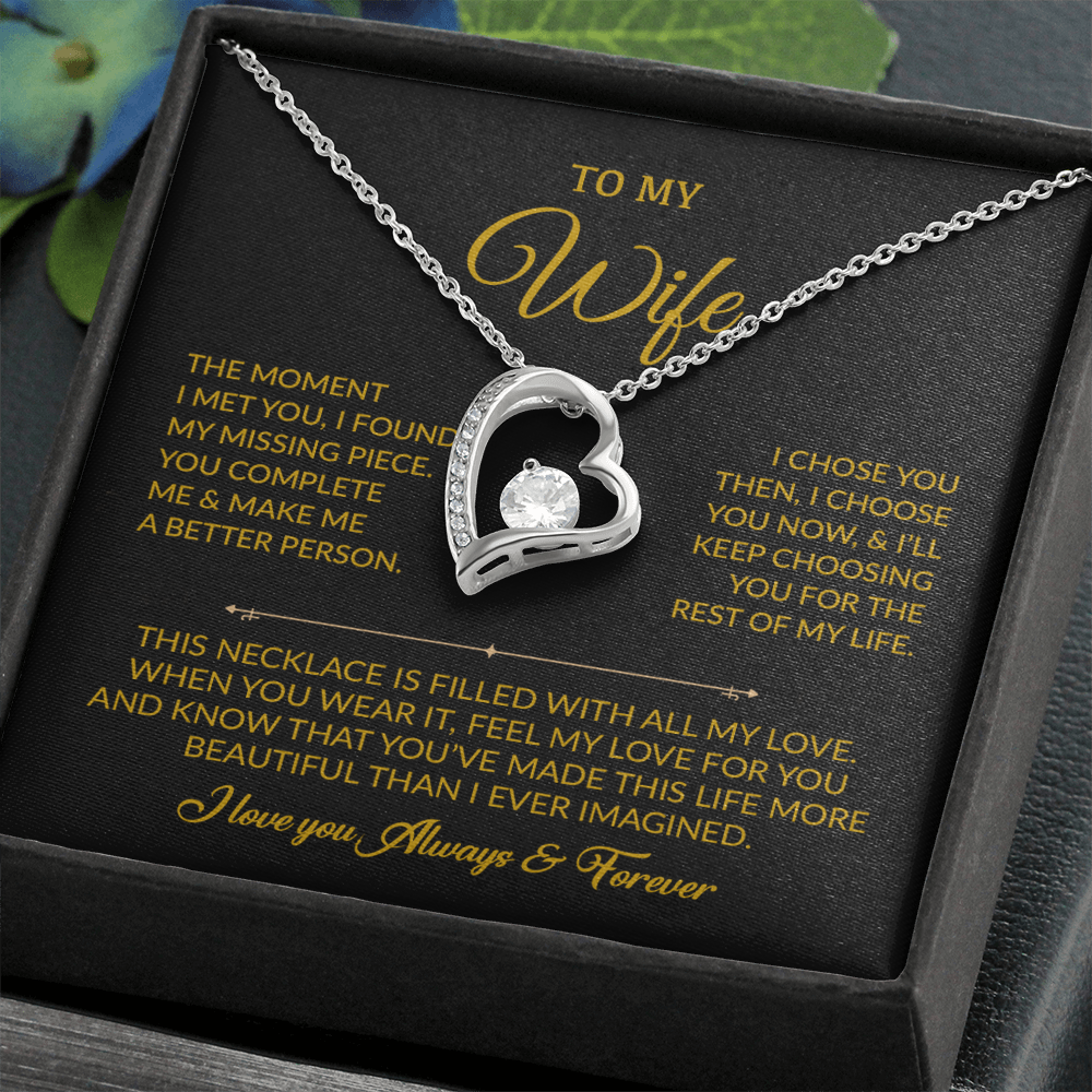 To My Wife Necklace, Gift For Wife, Anniversary Gift For Wife, Necklace For Wife