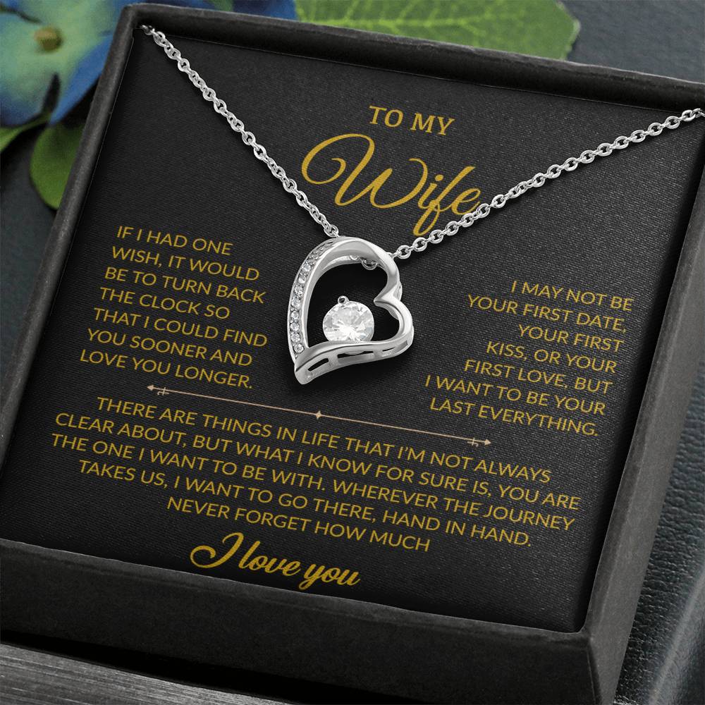 To My Wife Necklace, Gift For Wife, Anniversary Gift For Wife, Necklace For Wife 28_7_Gold