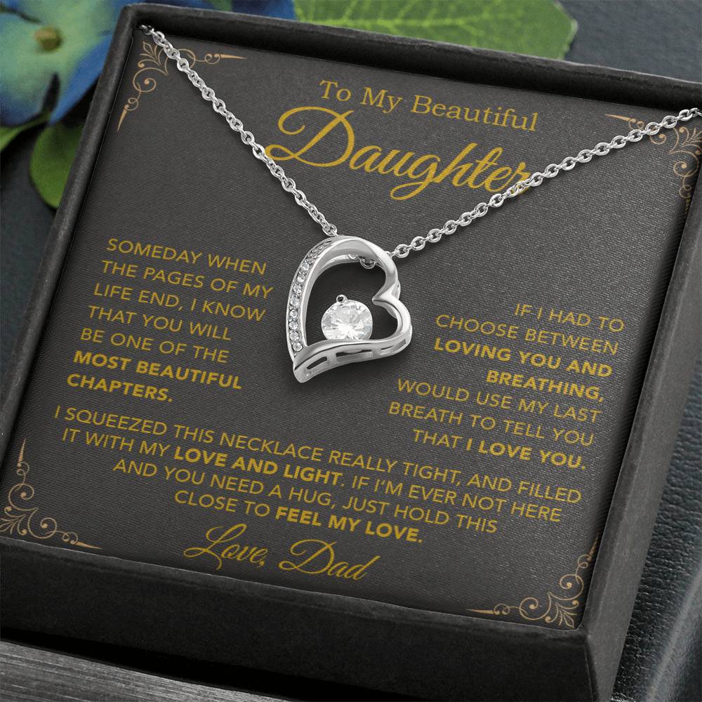 To My Daughter Necklace, Daughter Father Necklace, Daughter Gift From Dad 25_9