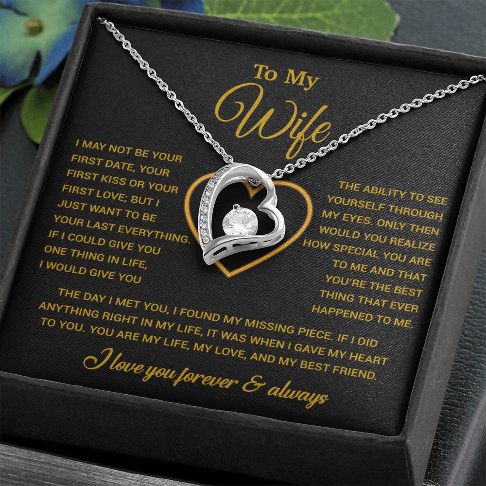 To My Wife Necklace, Christmas Gifts For Women, Anniversary Gift For Wife 29_12_Gold