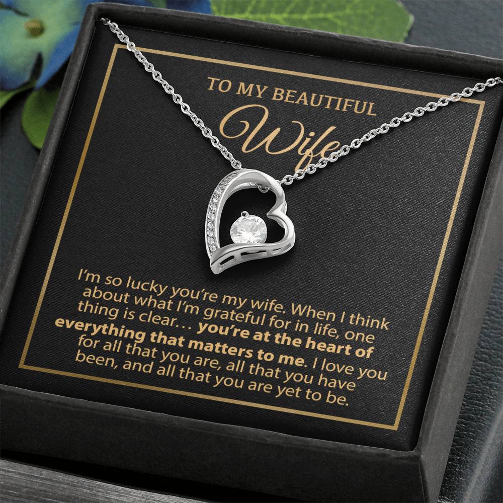 To My Wife Necklace, Vanlentines Gifts For Women, Anniversary Gift For Wife 5_1_Gold