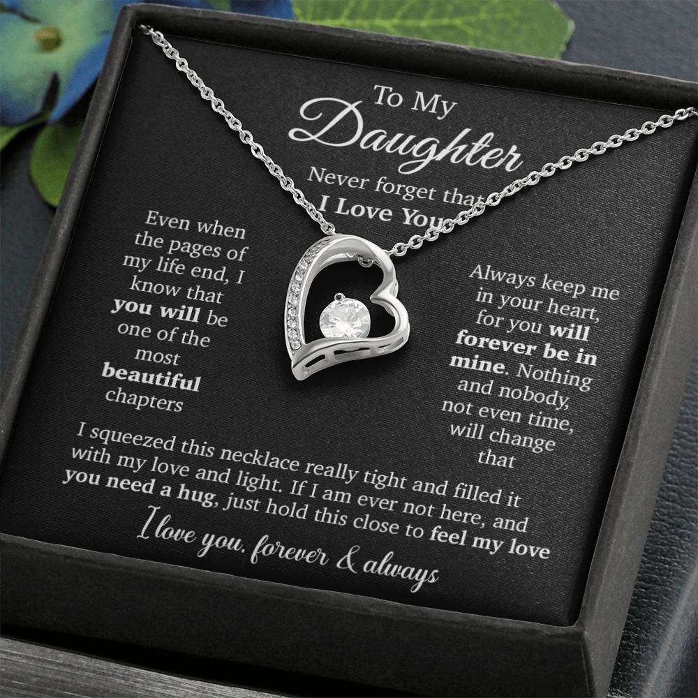 To My Daughter Necklace, Daughter Father Necklace, Daughter Gift From Dad, Mom 23_10