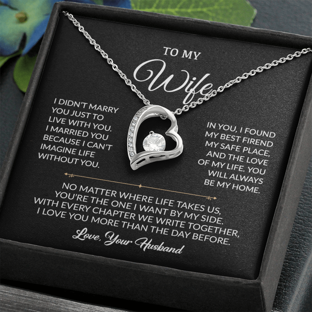 To My Wife Necklace, Gift For Wife, Anniversary Gift For Wife, Necklace For Wife