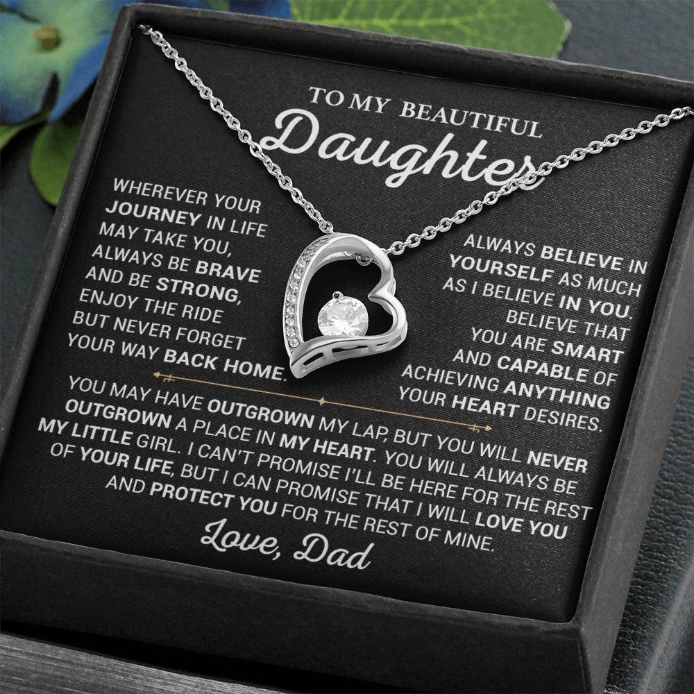 To My Daughter Necklace, Daughter Father Necklace, Daughter Gift From Dad 29_5