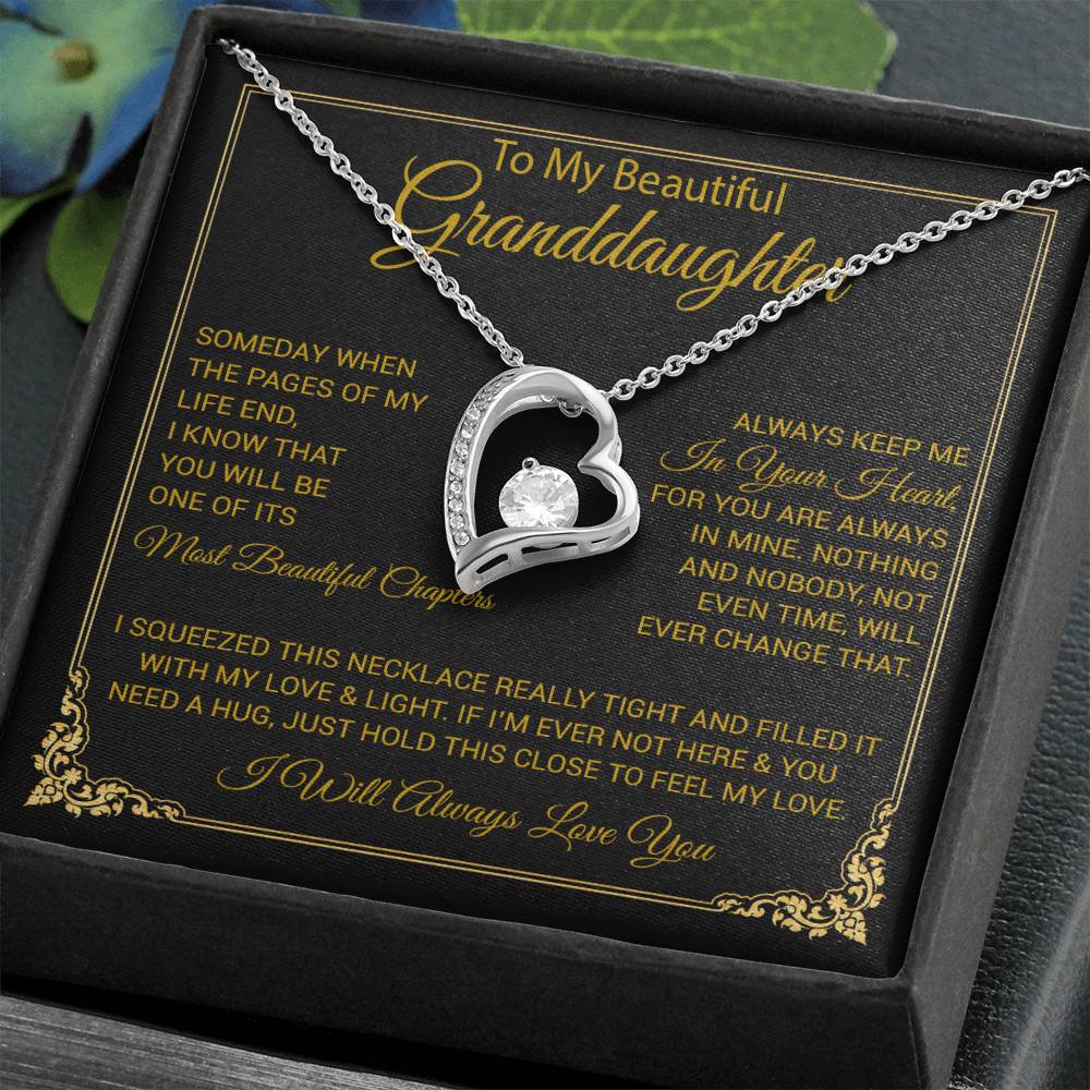 To My Granddaughter Necklace, Granddaughter Gift from Grandma, Christmas Gift 27_8