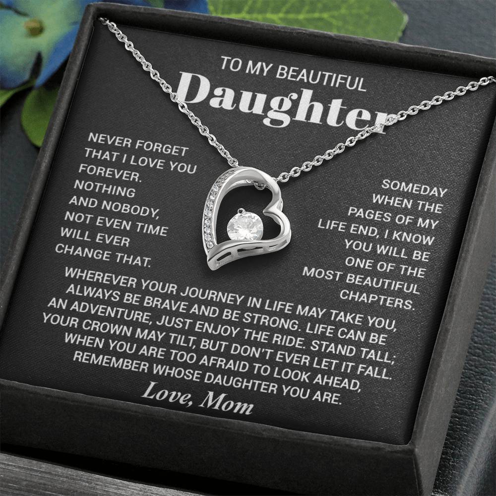 To My Daughter Necklace, Birthday Gift For Daughter From Mom, Xmas Gifts for Her 7_8