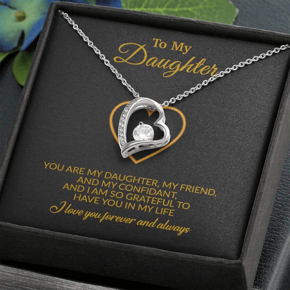 To My Daughter Necklace, Gift for Daughter from Mom, Mother Daughter Necklace