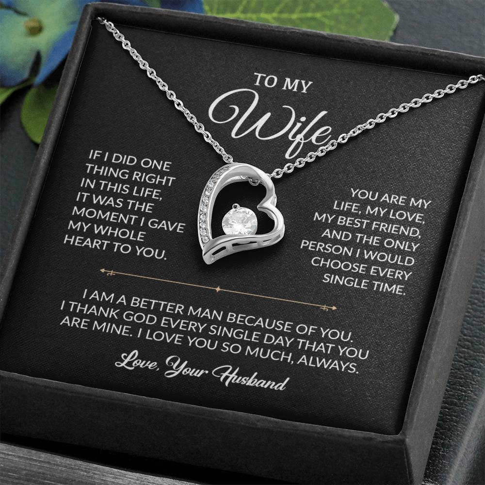 To My Wife Necklace, Gift For Wife, Anniversary Gift For Wife, Necklace For Wife