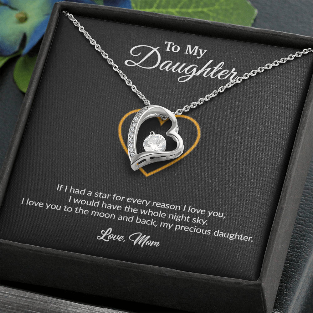 To My Daughter Necklace, Gift for Daughter from Mom, Mother Daughter Necklace