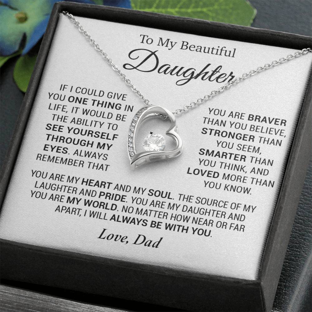 To My Daughter Necklace, Daughter Father Necklace, Daughter Gift From Dad 7_12