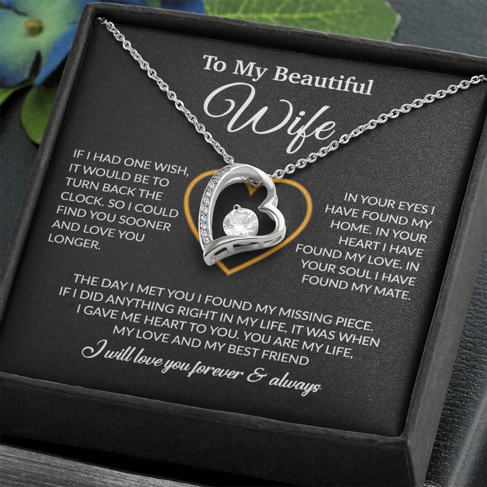 To My Wife Necklace, Christmas Gifts For Women, Anniversary Gift For Wife 21_12_Black
