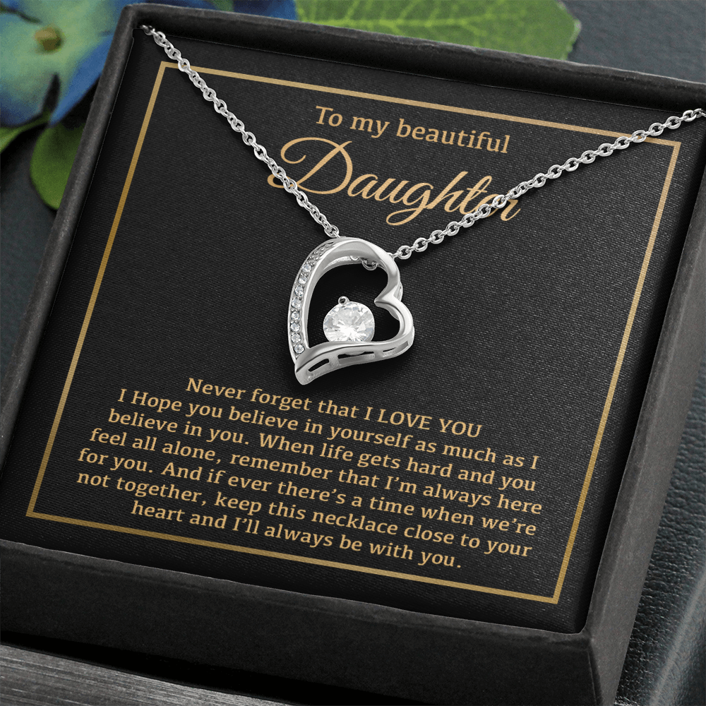 To My Daughter Necklace, Daughter Father Necklace, Daughter Gift From Dad, Mom 14_1