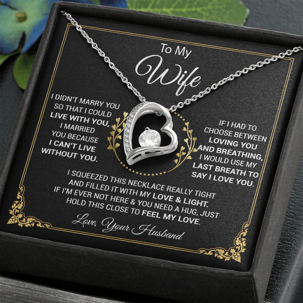 To My Wife Necklace, Wife Gift From Husband, Wife Husband, Christmas Gift