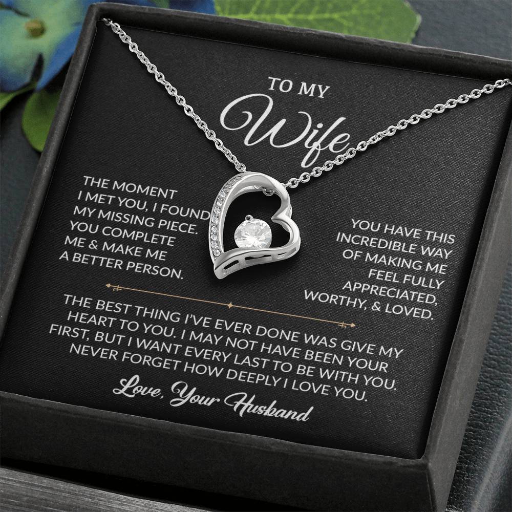 To My Wife Necklace, Gift For Wife, Anniversary Gift For Wife, Christmas Gift