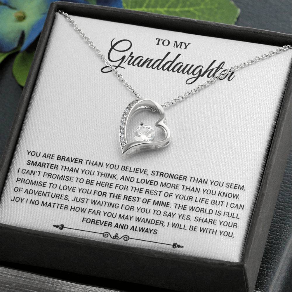 To My Granddaughter Necklace, Birthday Gift For Granddaughter, Birthday Gifts 21_8