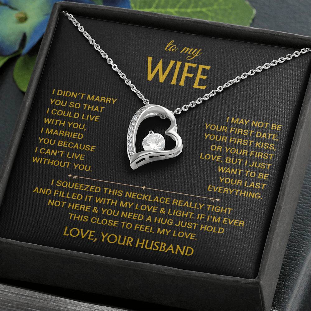 To My Wife Necklace, Christmas Gifts For Women, Anniversary Gift For Wife